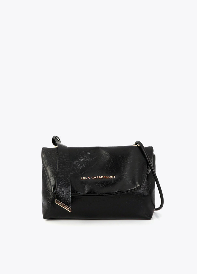 Crossbody bag with flap and bow detail