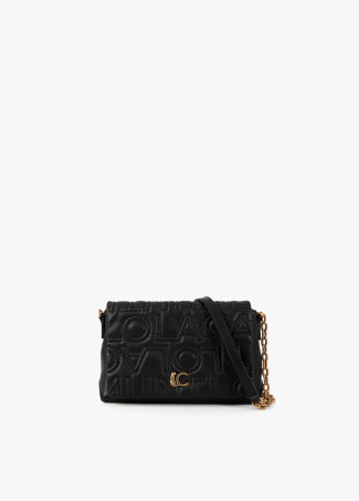 Crossbody Bag with Quilted Flap Logo