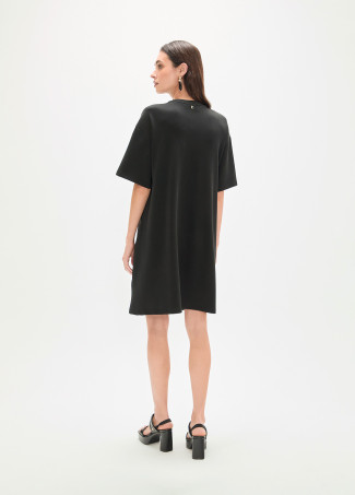 T-shirt Style Dress with Strass