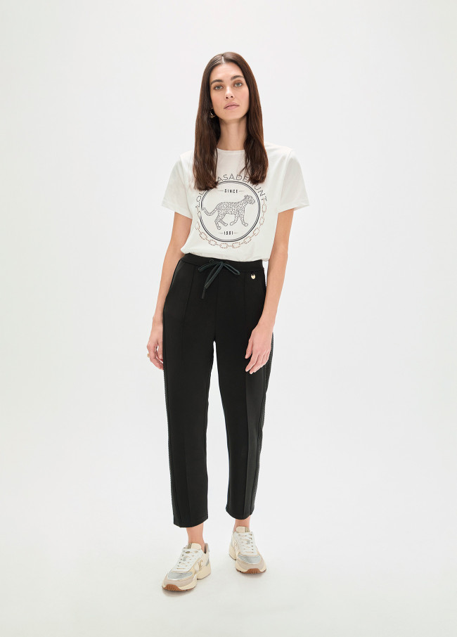 Scuba Pants Side Strass