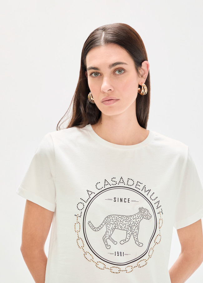 T-shirt com Strass