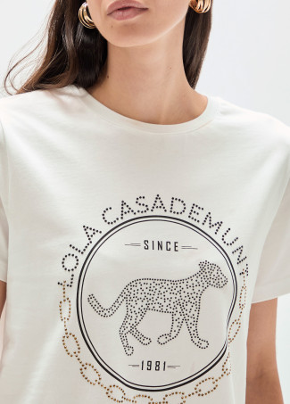 T-shirt com Strass