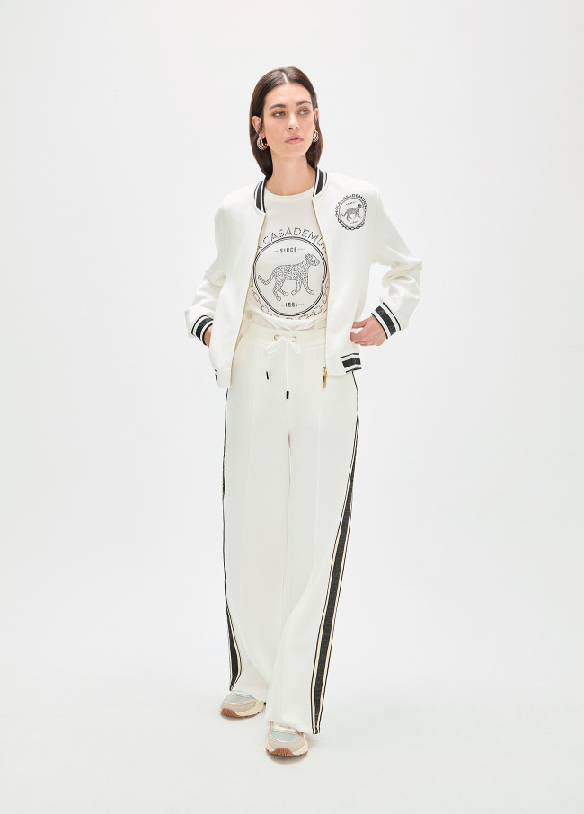 Scuba Pants with Side Stripes