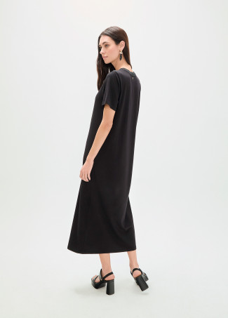 Robe à motif animal avec strass