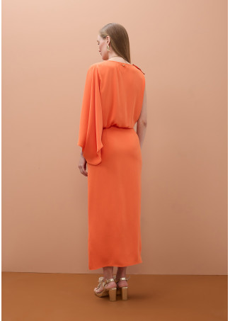 Asymmetric Sleeve Dress