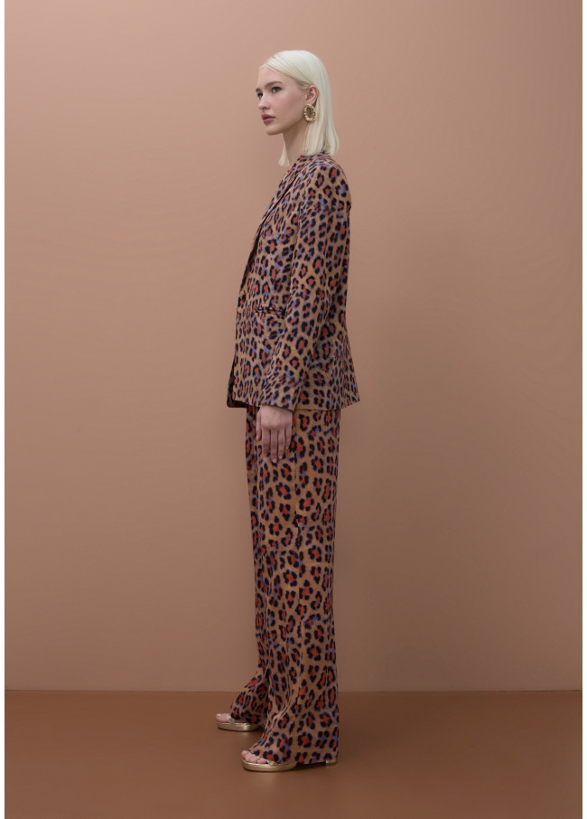 Animal Print Palazzo Pants
