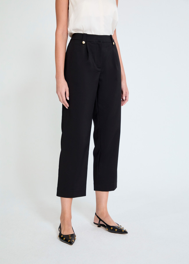 Pantalon à Passants Cloutés