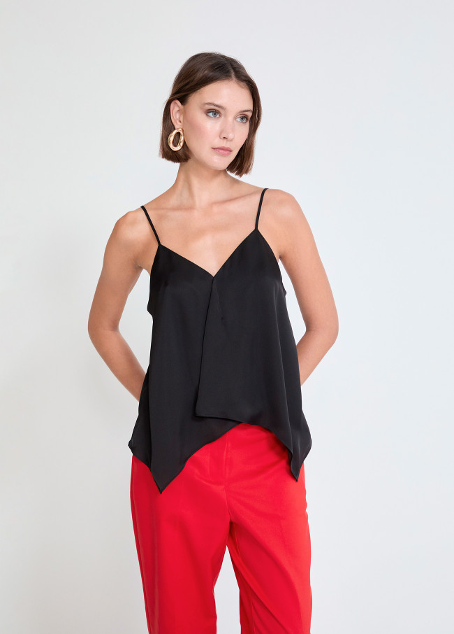 Pleated Slip Top