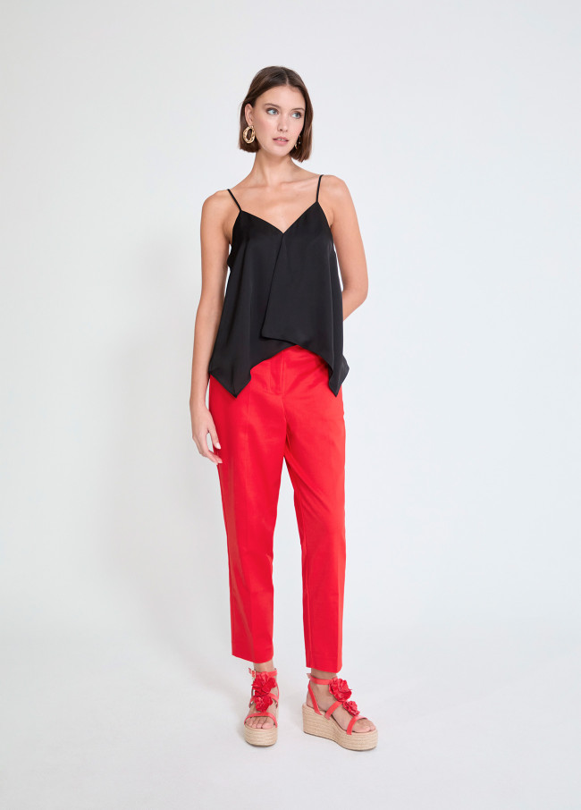 Pleated Slip Top