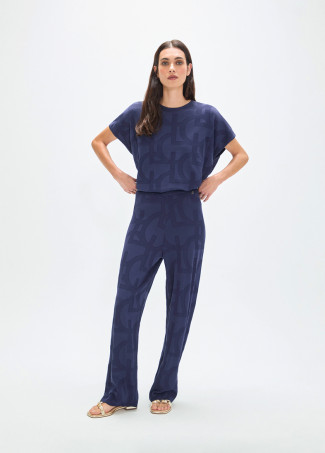 Jacquard Tricot Pants LC