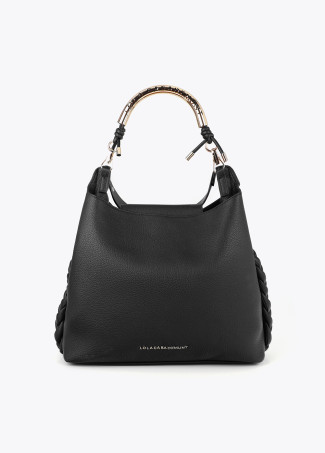 Shopper Manico Metallo Intagliato