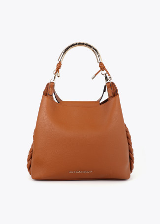 Shopper con Manico in Metallo Intagliato