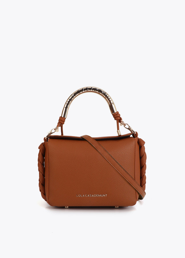 Crossbody Bag with Cut-out Metal Handle