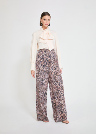 Pantalón animal print marrón