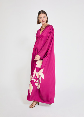 Robe Manches Chauve-Souris Imprimé Floral