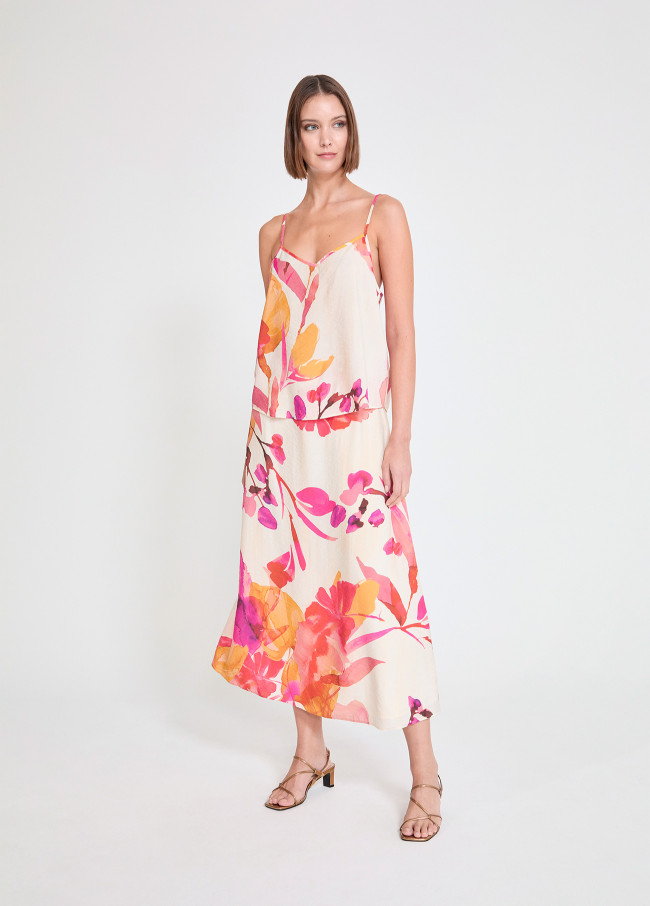 Haut Lingerie Imprimé Floral