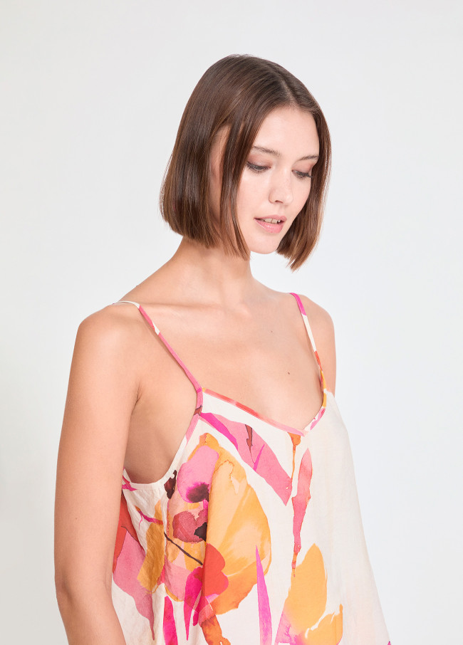 Haut Lingerie Imprimé Floral