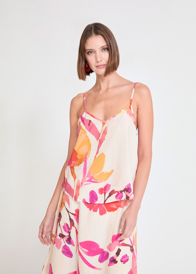 Top Lingerie Estampado Floral