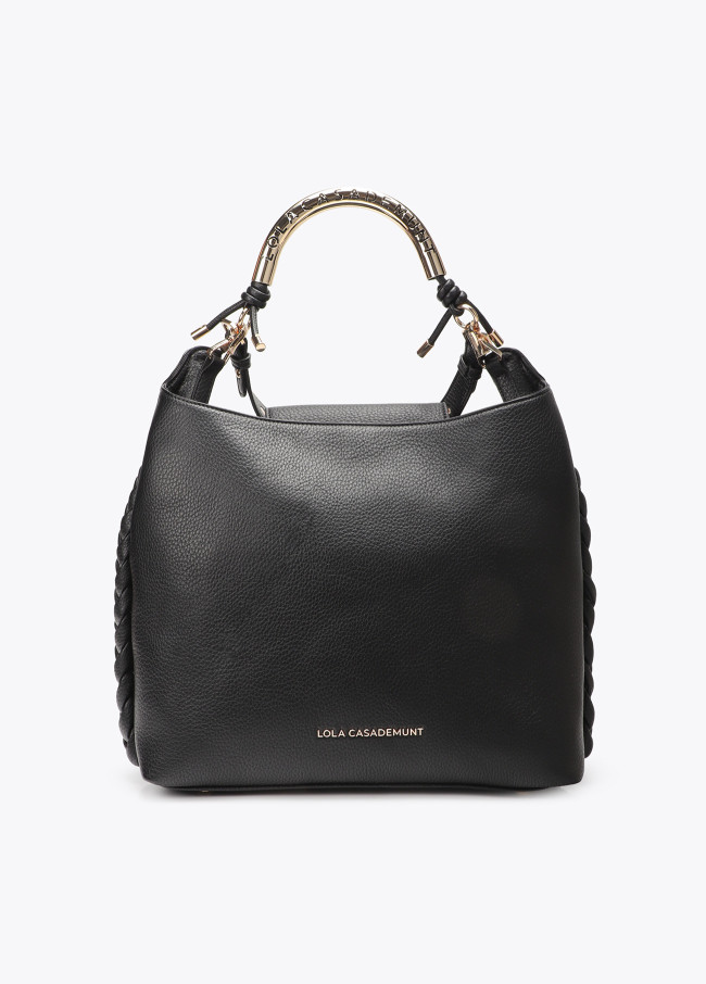 Shopper Manico Metallo Intagliato