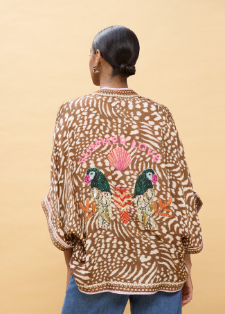 Kimono imprimé taches