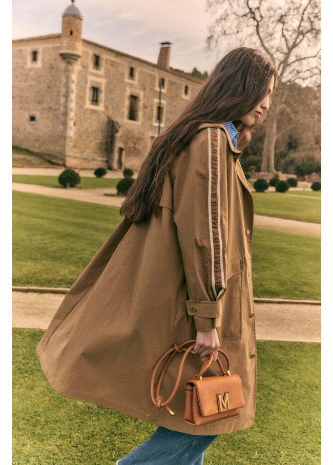 Trench Oversize con Nastro Personalizzato