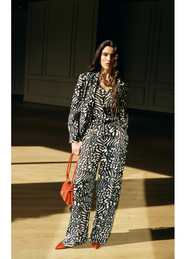 Fluid Printed Blazer