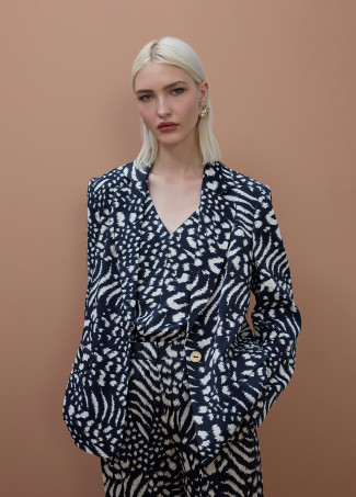 Blazer Imprimé Fluide