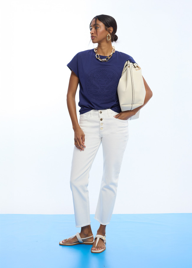 Pantalón campanita botones