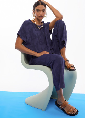 Jacquard Tricot Pants LC