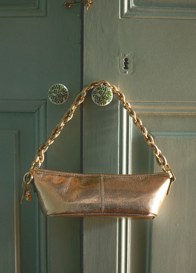 Sac Chaîne Effet Brillant