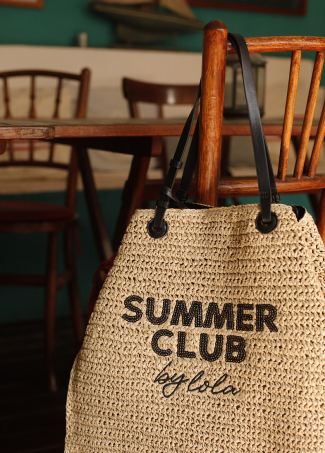 Summer Club Deconstructed Raffia Bag