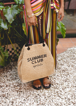Summer Club Deconstructed Raffia Bag