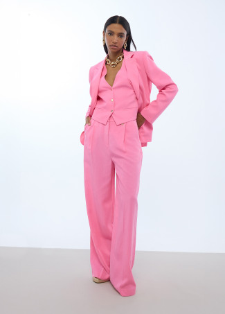 Pleated Palazzo Pants