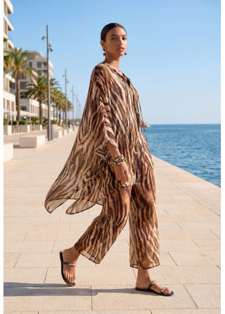 Pantalón estampado zebra