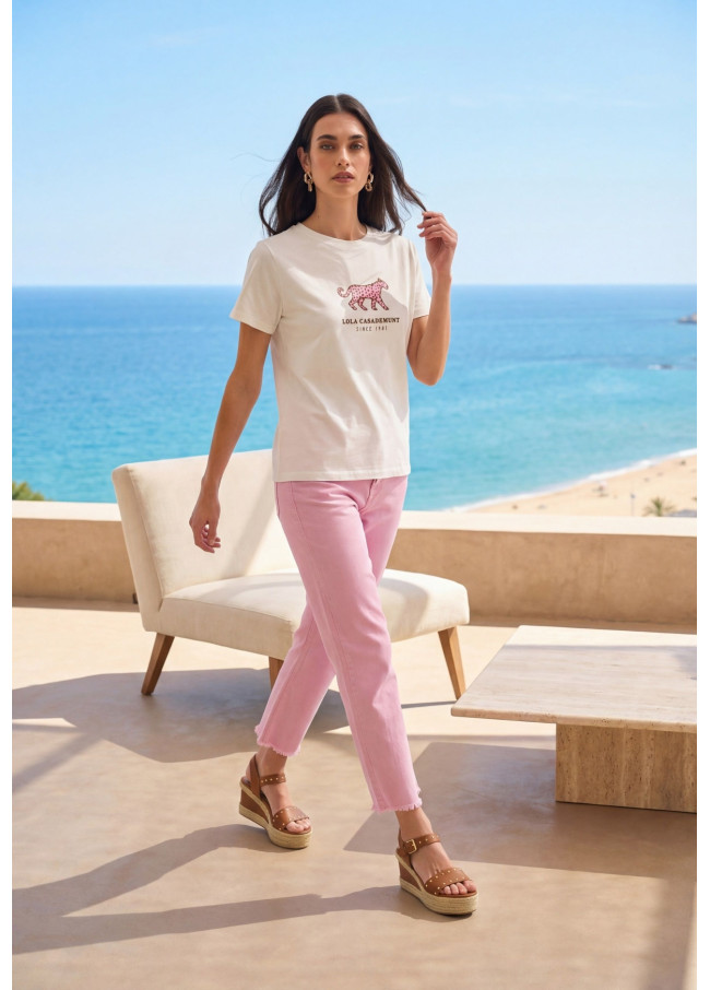 T-shirt imprimé léopard