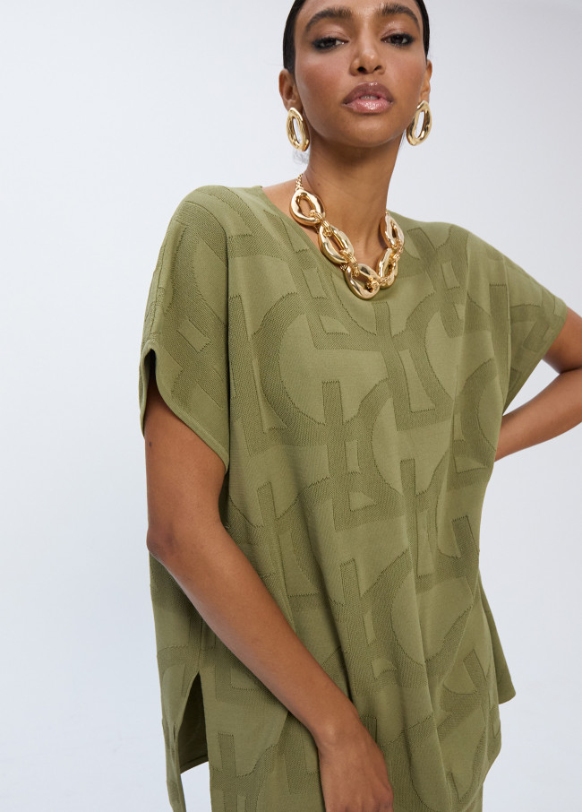 Calças Tricot Jacquard LC