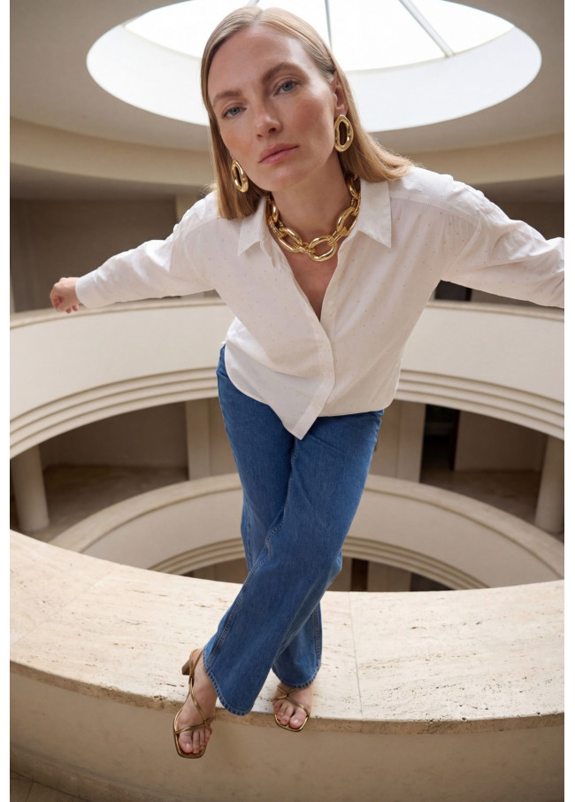 Poplin Shirt with Estras Details