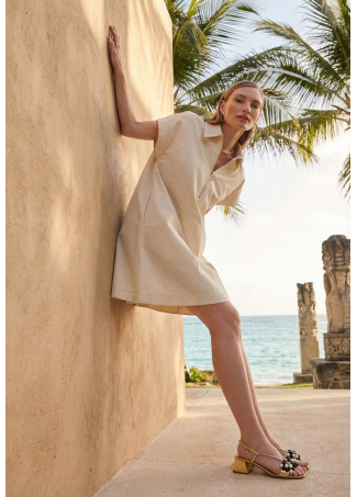 Short Sleeve Shirt Dress