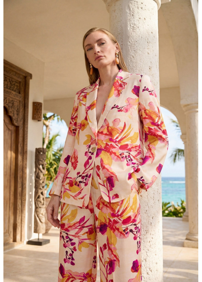 Blazer Fluido Stampato