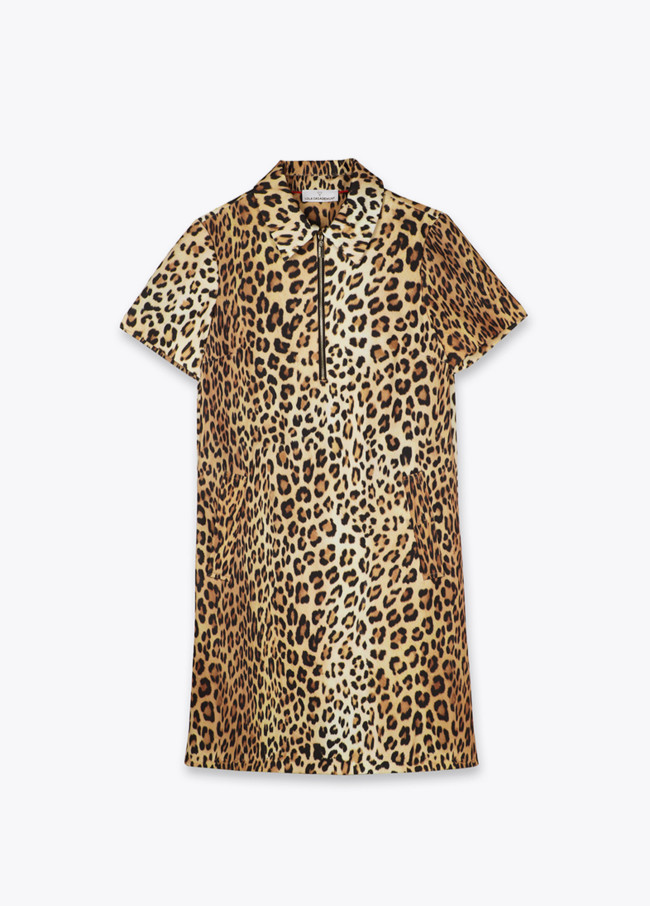 Robe Chemise Courte Imprimé Animal