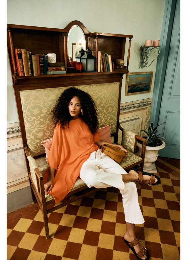 Blouse à manches cape