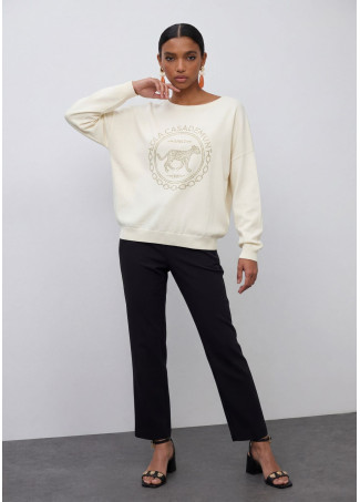 Jersey rosco con strass