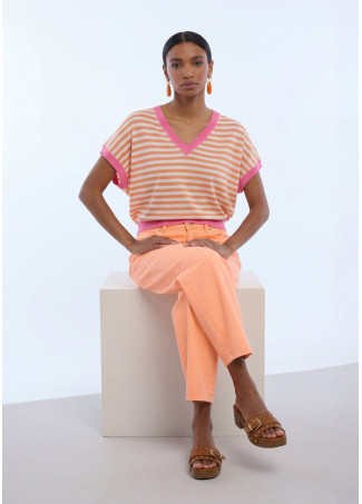 Pantalon carrot fluo