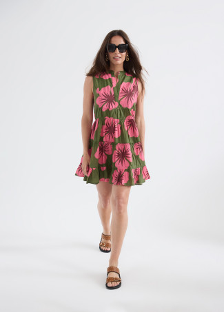Vestido curto flor aloha