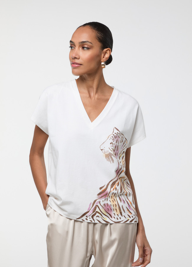 T-shirt Visage de Tigre
