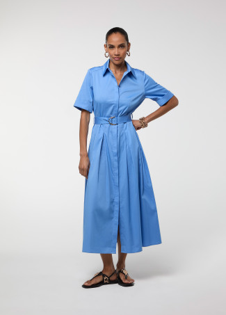 Vestido Popelin Falda Evasé