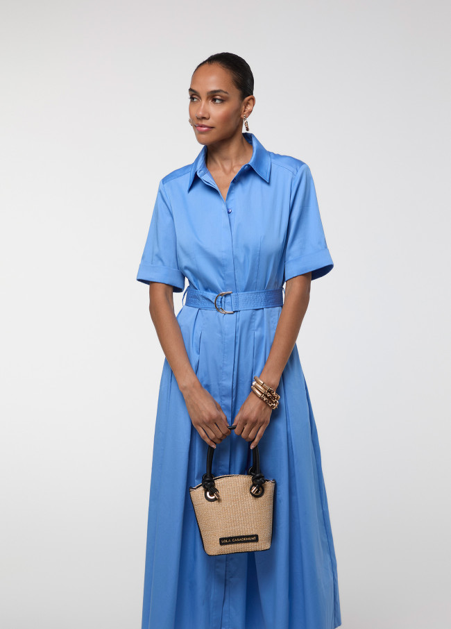Robe Évasée en Popeline