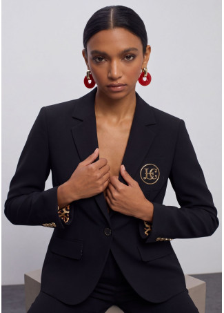 Blazer ajusté avec poches à rabat