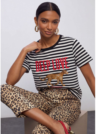 Pantalón Flare Estampado Animal - Lola Casademunt