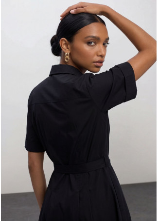 Robe Midi avec Jupe Évasée